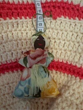 Source Unknown Multicolor Fabric Doll Ornament